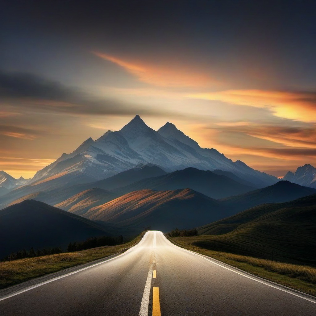 Mountain Background Wallpaper - road with mountain background  