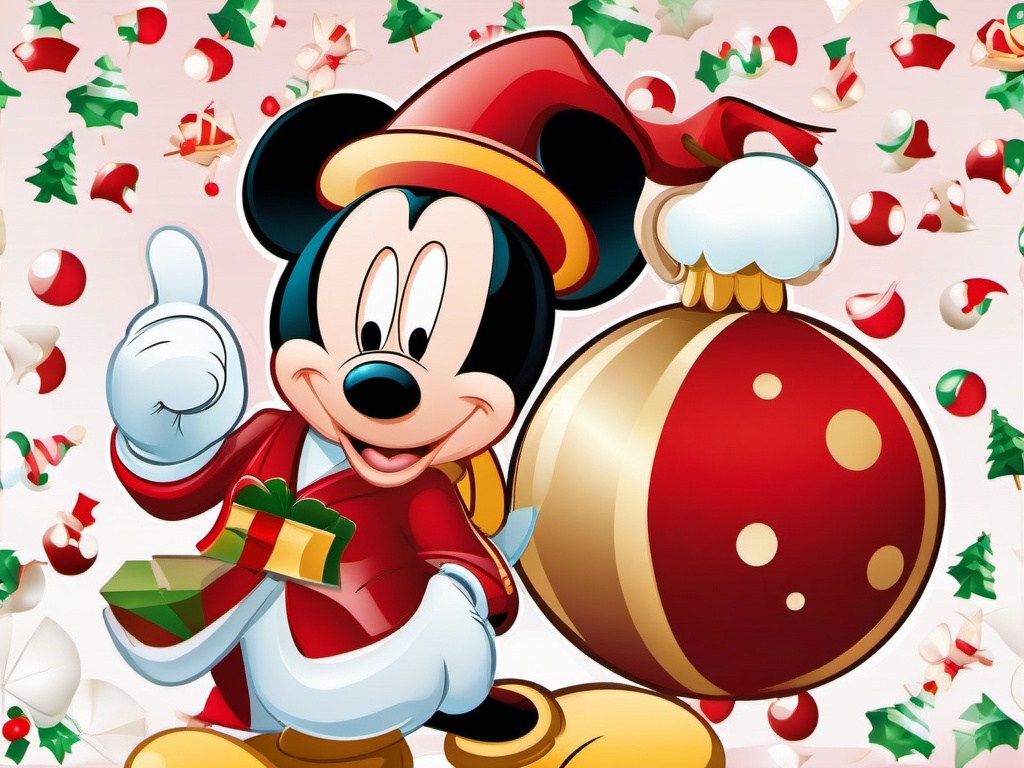 Mickey Mouse clipart - Mickey Mouse celebrating a holiday  