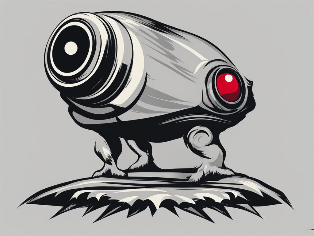 cyclops clipart - a giant cyclops with a single, glaring eye. 