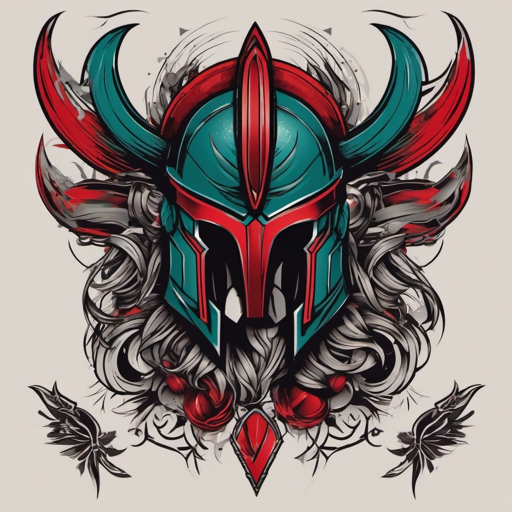 spartan inspired tattoos  simple vector color tattoo