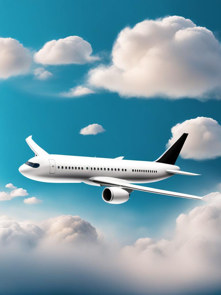 airplane clipart transparent background in the sky - soaring through the clouds. 