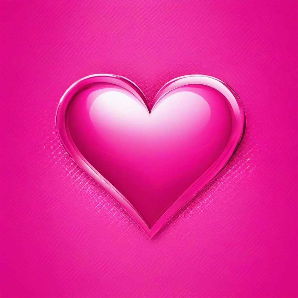 pink background with heart  