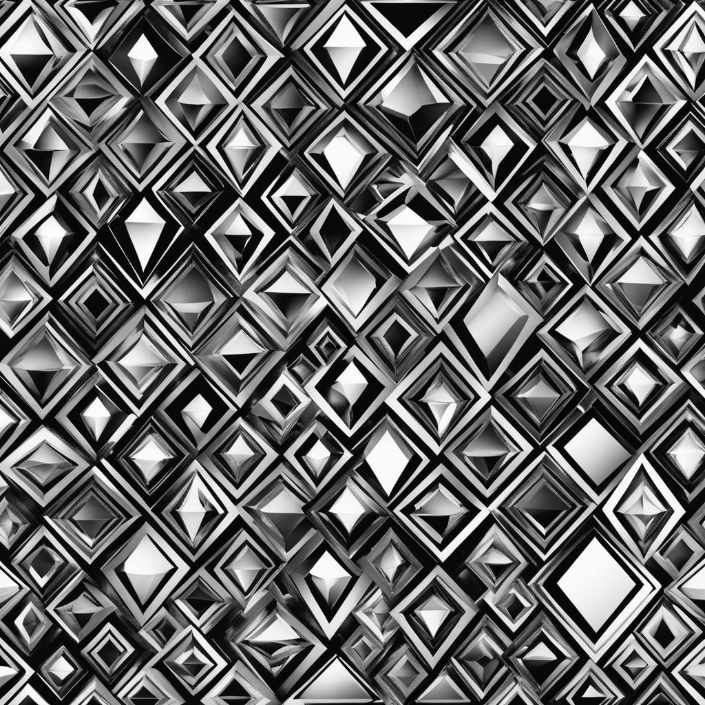 diamond clipart black and white 