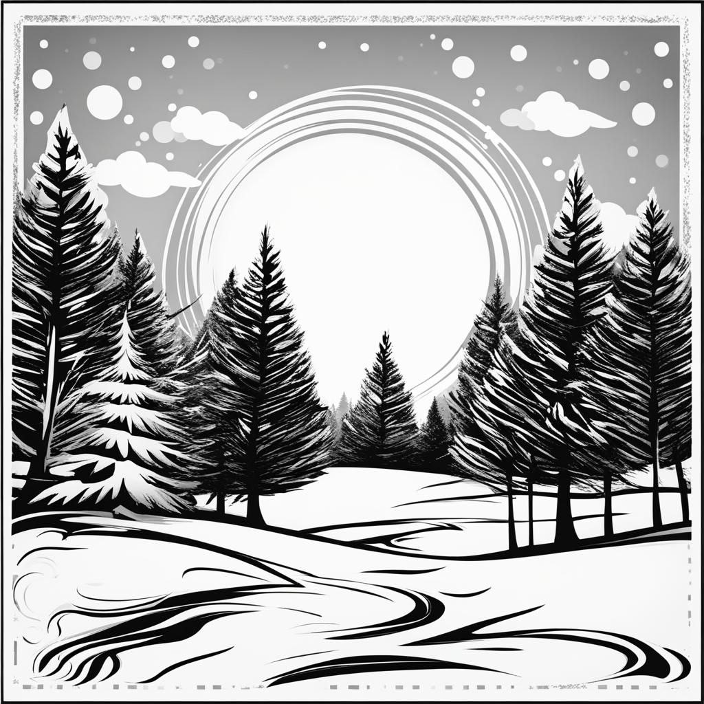 merry christmas clipart black and white 