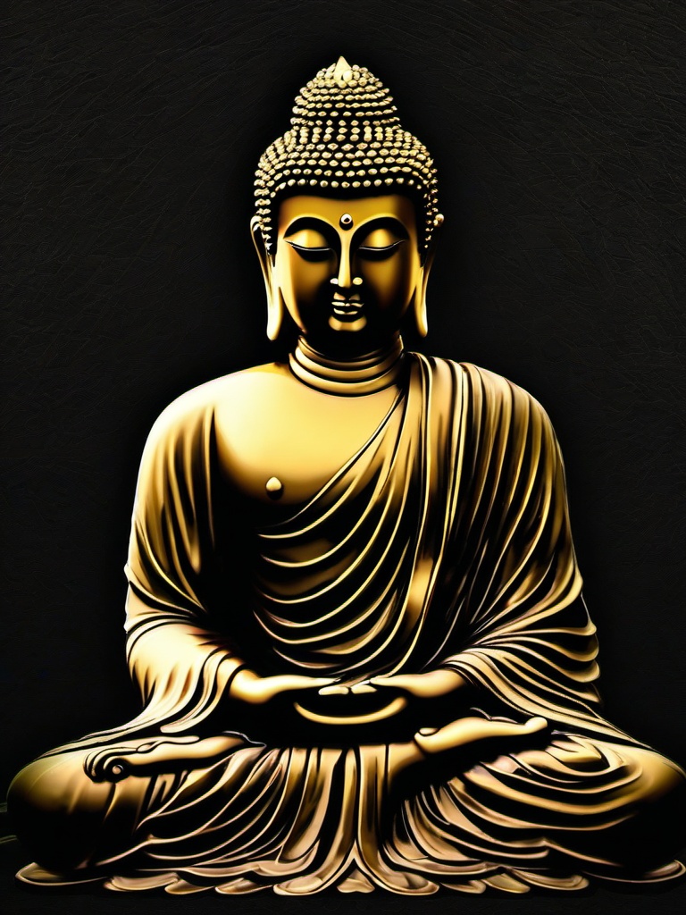 Gautam Buddha Dark Wallpaper  ,mobile iphone background wallpaper