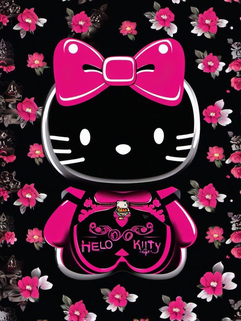 Dark Hello Kitty Wallpaper  ,mobile iphone background wallpaper