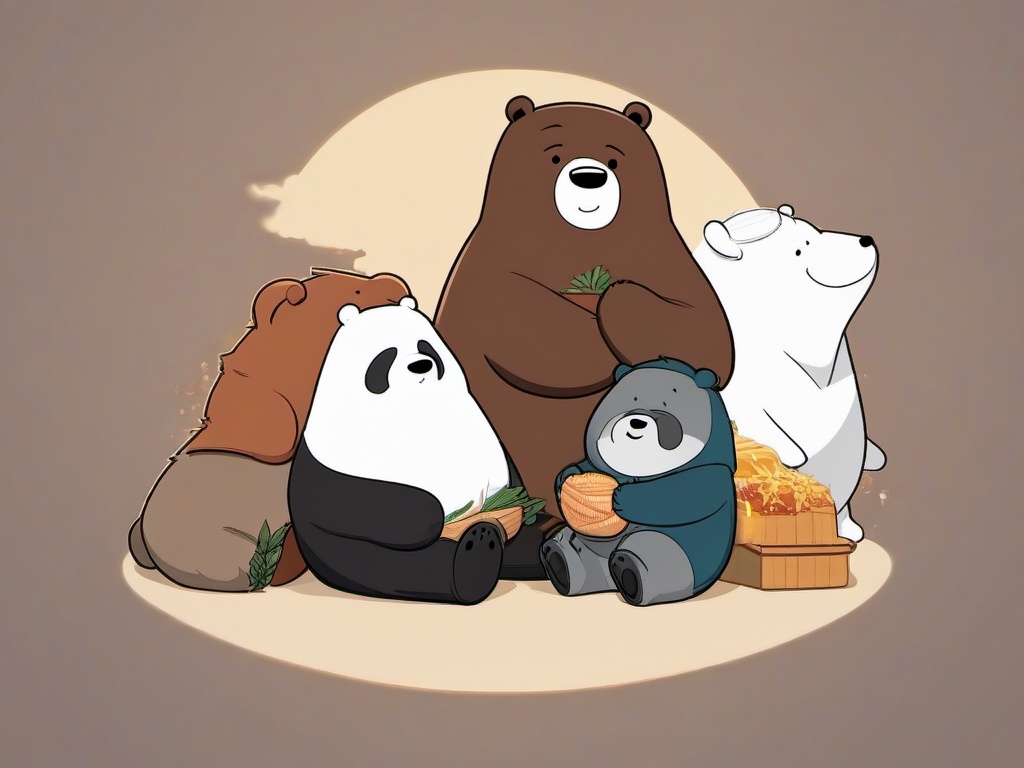 cute wallpaper we bare bears  ,desktop background wallpaper