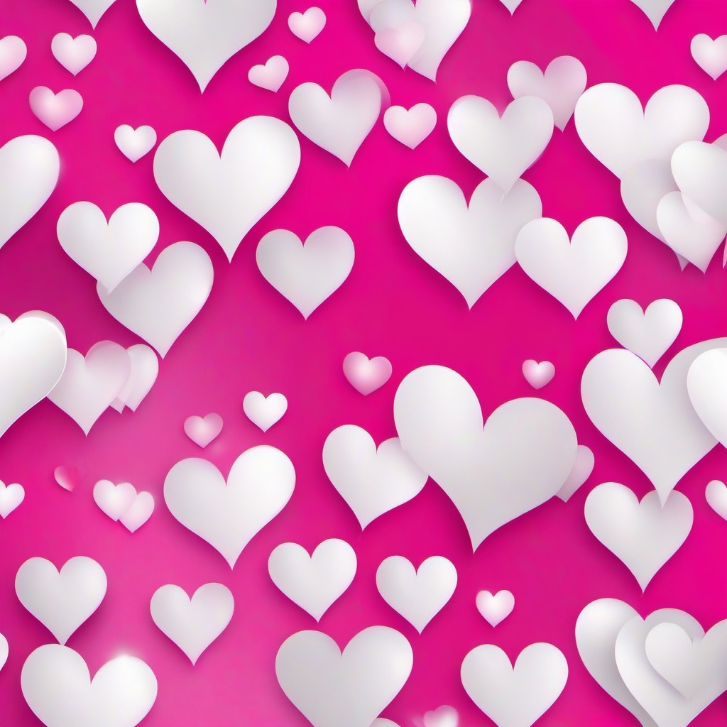 Heart Background Wallpaper - white heart with pink background  