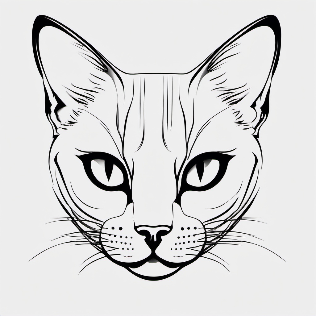 black cat tattoo ideas  minimal color tattoo, white background