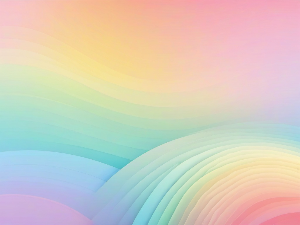 Pastel Color Rainbow Background  