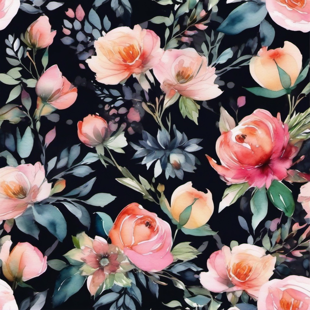 Wallpaper for Laptop - Watercolor Blooms for Laptop Display  intricate patterns, splash art, wallpaper art