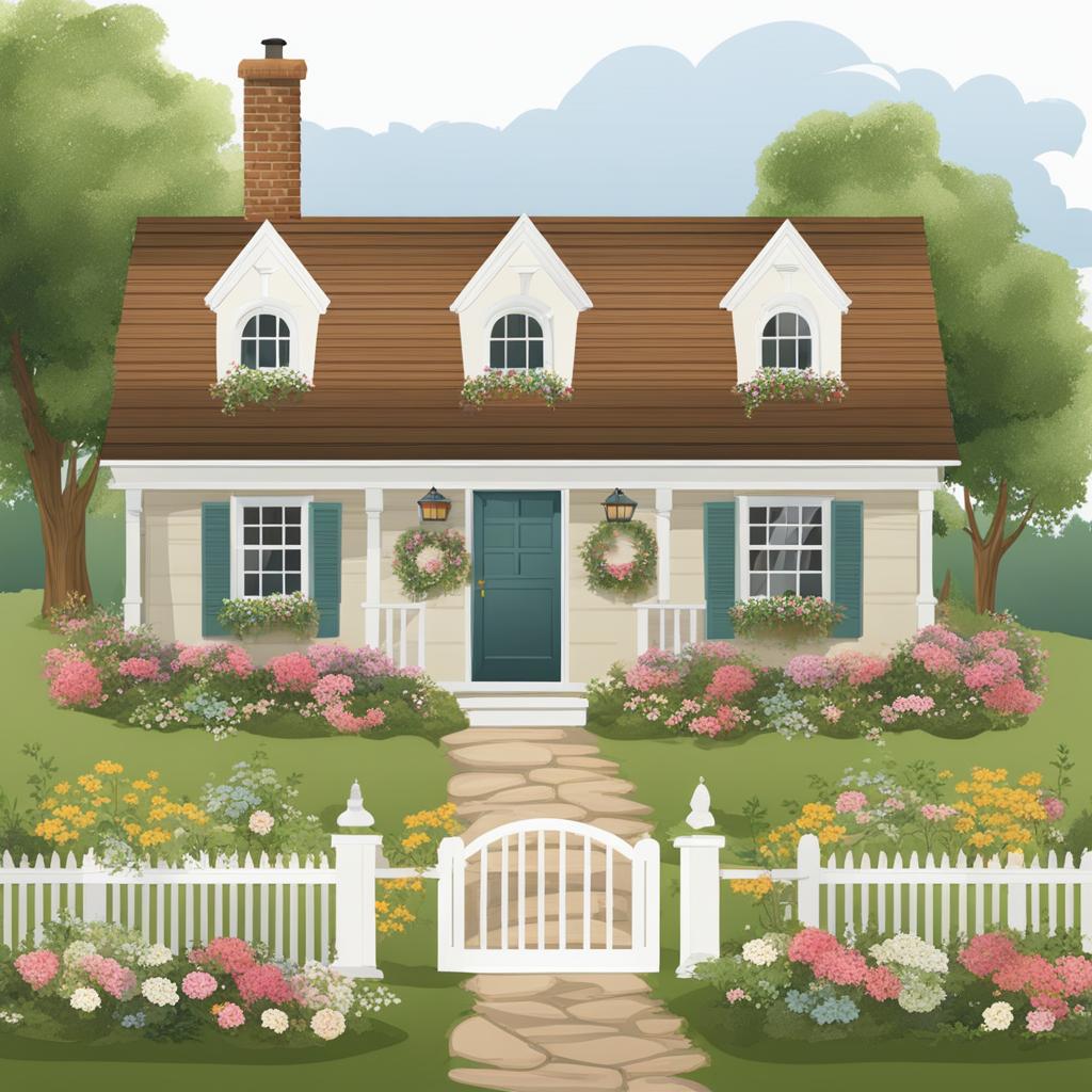 house clip art,welcoming guests to a charming cottage 