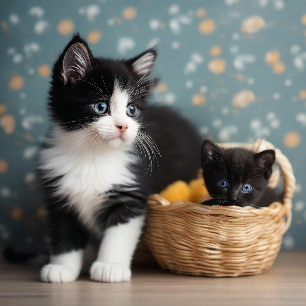 Cat Background Wallpaper - puppy and kitty wallpaper  