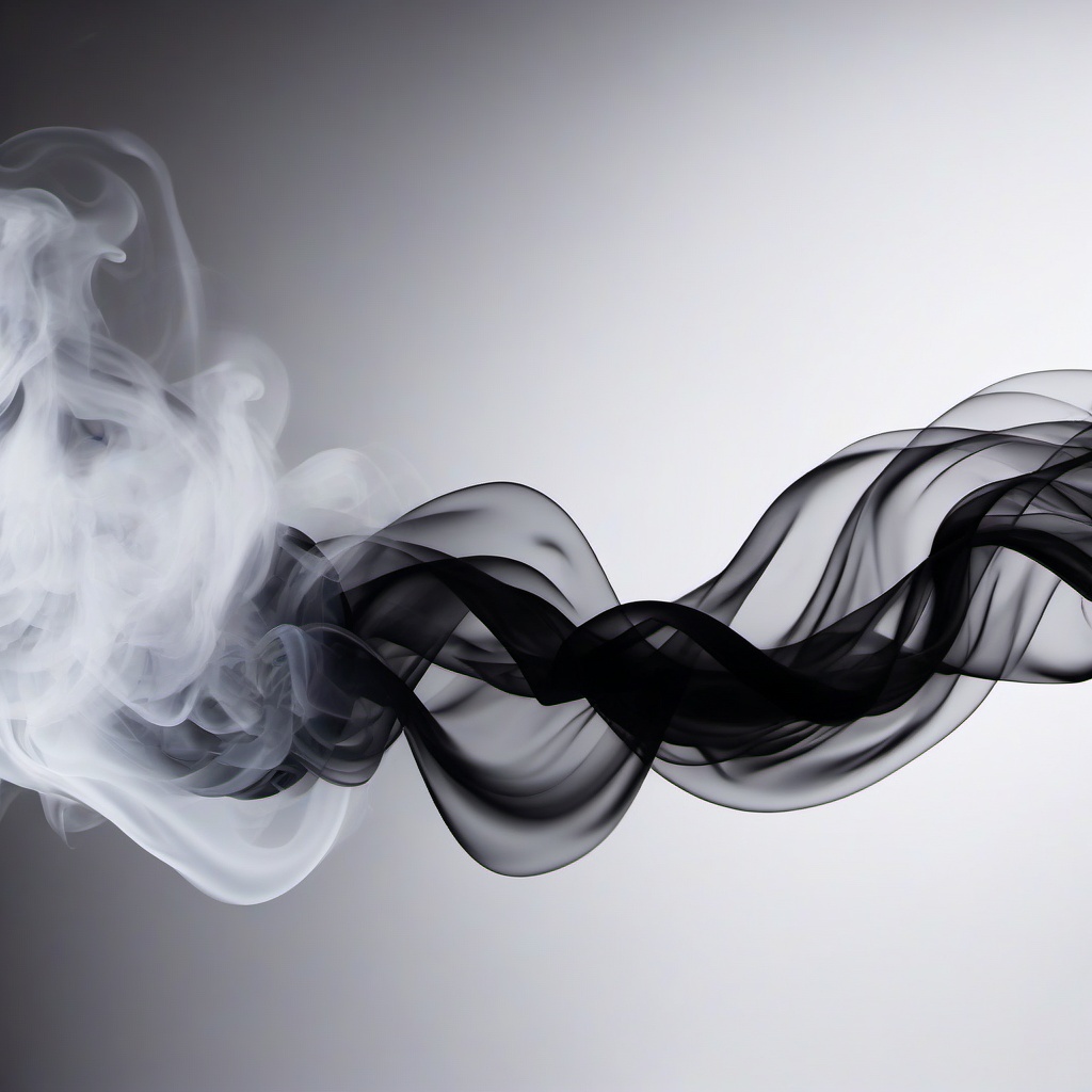 Smoke Background - white background with black smoke  