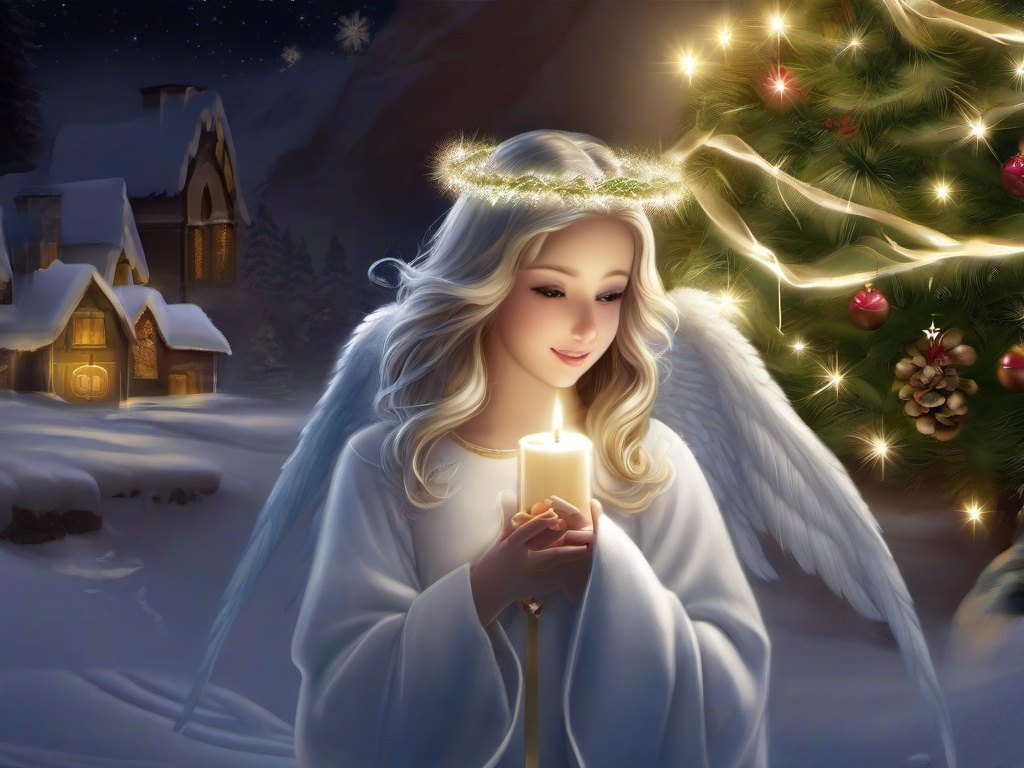 Angel Christmas Wallpaper  