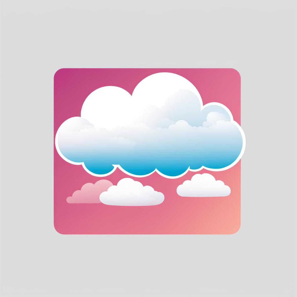 cloud clipart - a fluffy and white cloud graphic. 