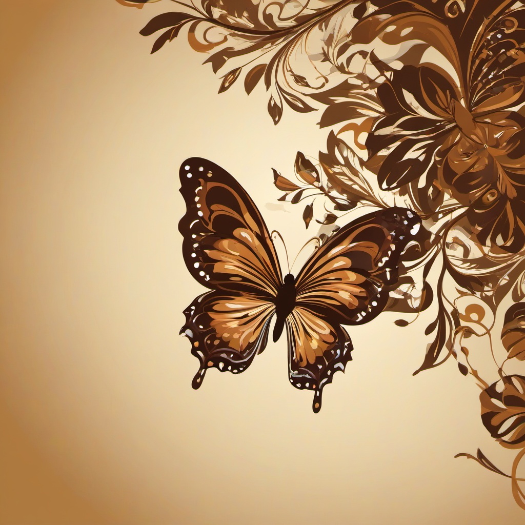 Butterfly Background Wallpaper - brown butterfly background  