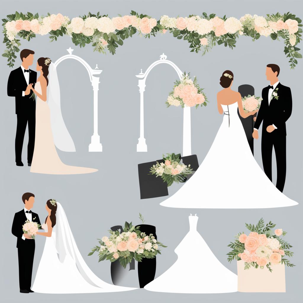 wedding clipart transparent background at a wedding ceremony - witnessing timeless unions. 