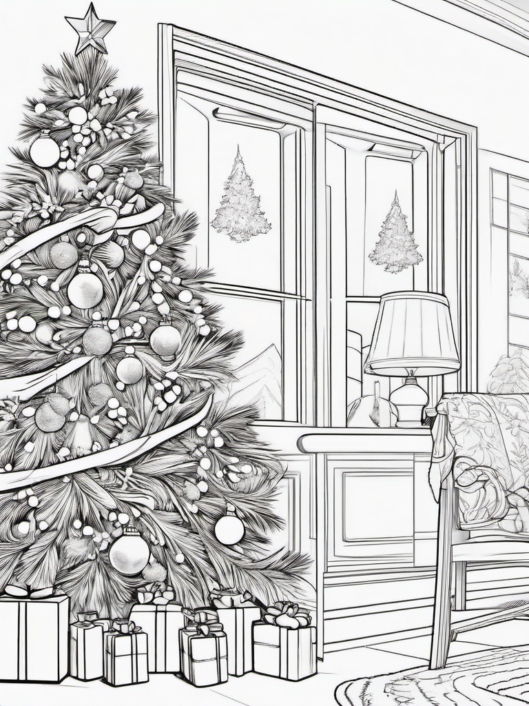 Christmas Coloring Printables  outling,coloring pages,black and whit