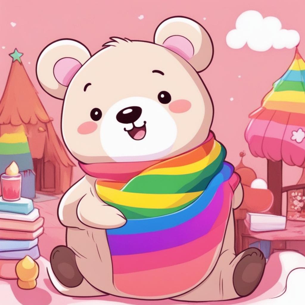 cute kawaii bear gay cartoon animated gay draw