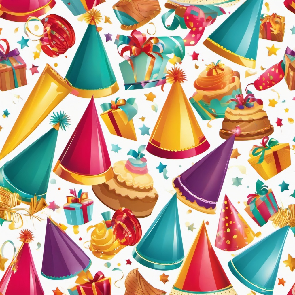 Birthday clipart - birthday party hat and noisemaker  