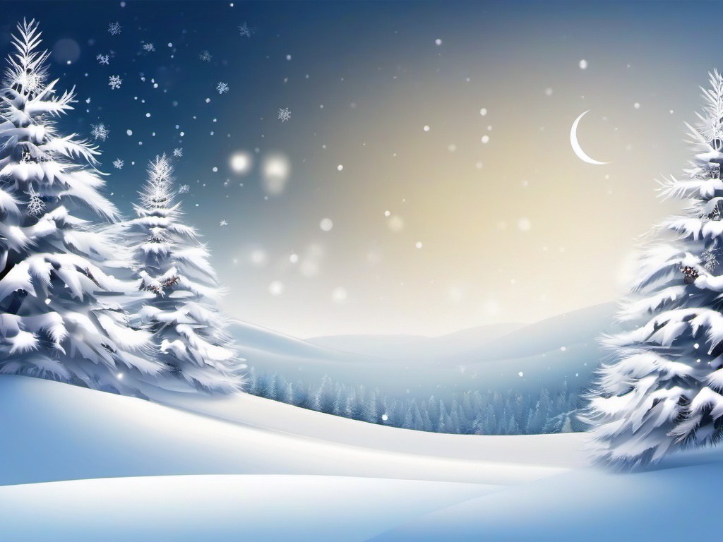 White Christmas Background  