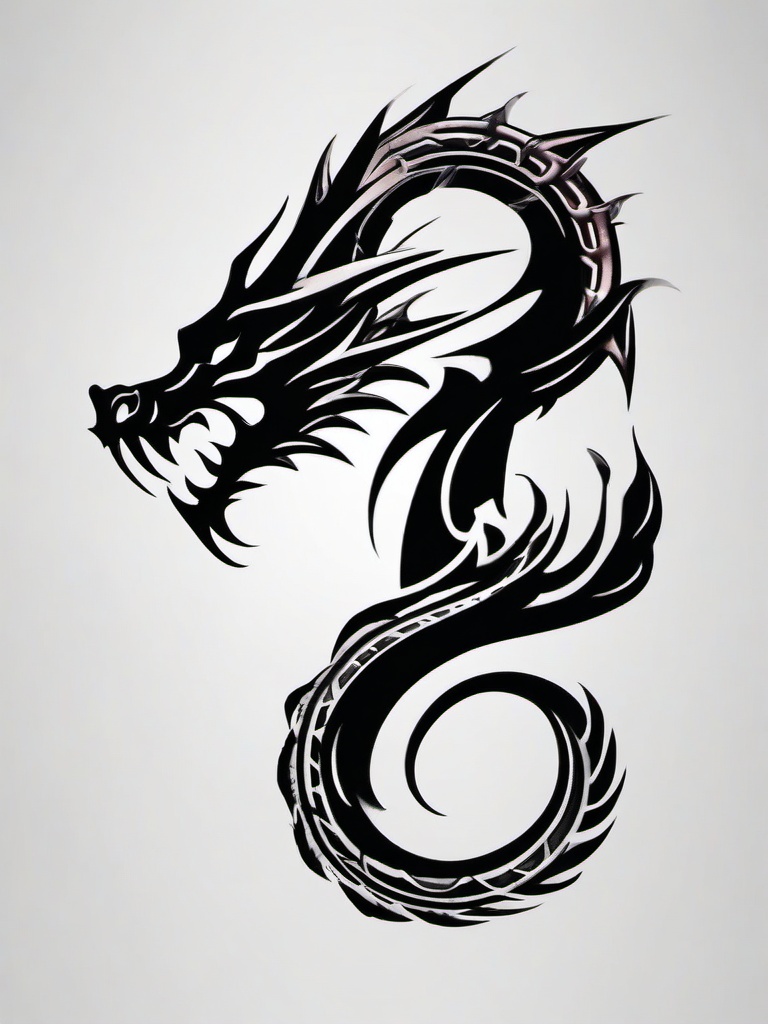 Mortal Kombat Tattoo Dragon - Tattoo featuring the dragon symbol from Mortal Kombat.  simple color tattoo,minimalist,white background