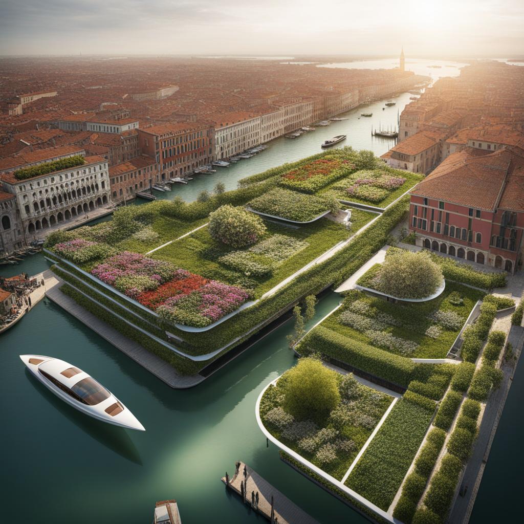 floating gardens: venice reimagined in the skies 