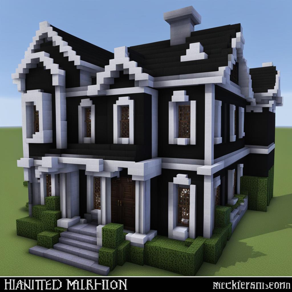 haunted mansion complete with ghostly apparitions - minecraft house ideas minecraft block style