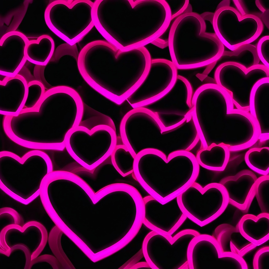 Neon Background Wallpaper - neon pink heart wallpaper  