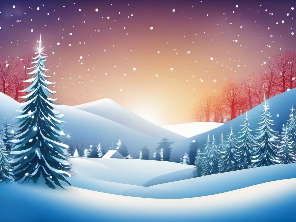 Winter Wonderland Christmas Background  