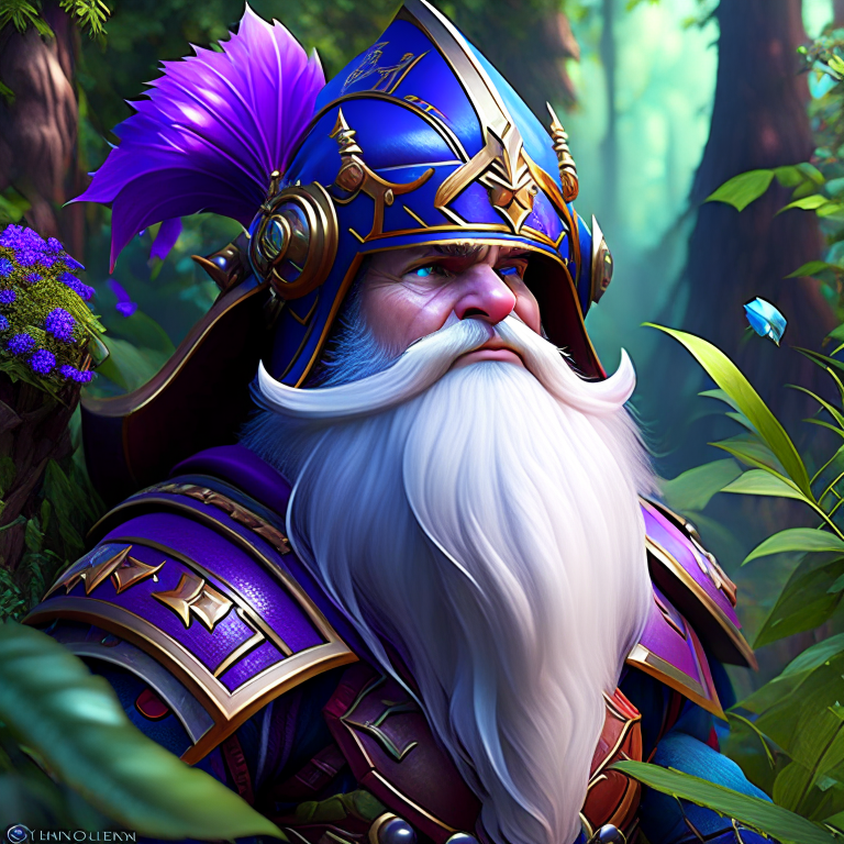 gnomish paladin of the ancients, protecting the natural world with divine might. 