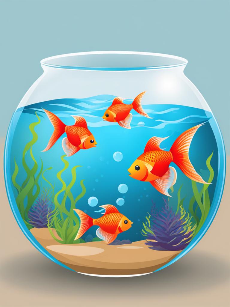 fishbowl clipart - home to colorful swimming fish. 