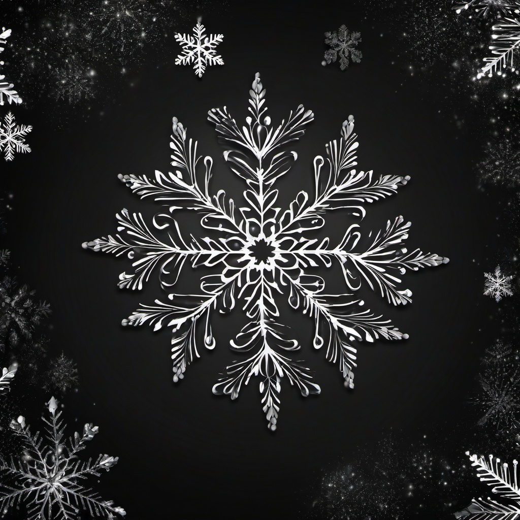 Christmas Background Wallpaper - black snowflake background  