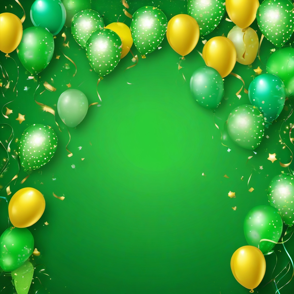 Party Background Wallpaper - green balloons birthday background  