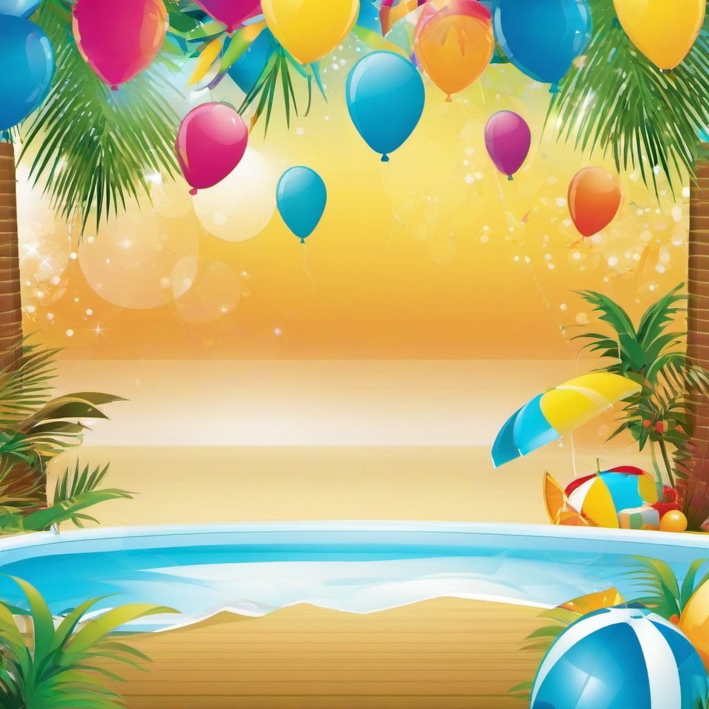 Party Background Wallpaper - pool party invitation background  