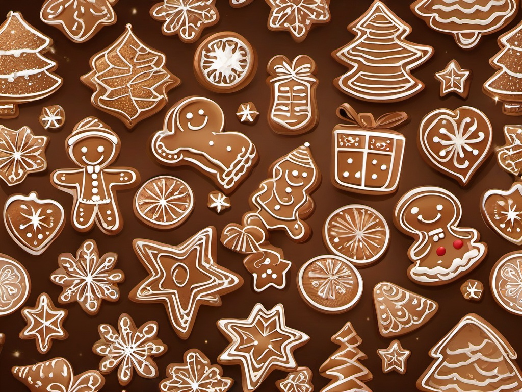 Christmas Background Gingerbread  