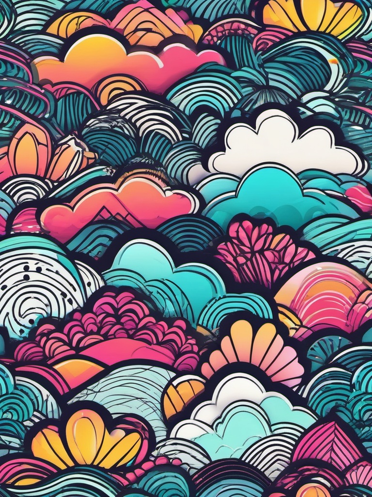 Cute Laptop Backgrounds - Playful Doodles for Laptop  intricate patterns, splash art, wallpaper art