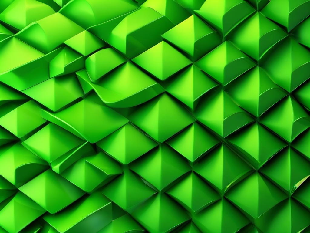 Green Background 3D - Dynamic green background with 3D effect.  background wallpaper