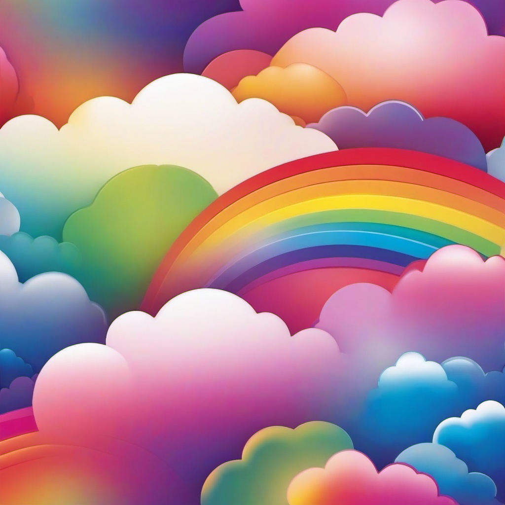 Rainbow Background Wallpaper - rainbow cloud background  