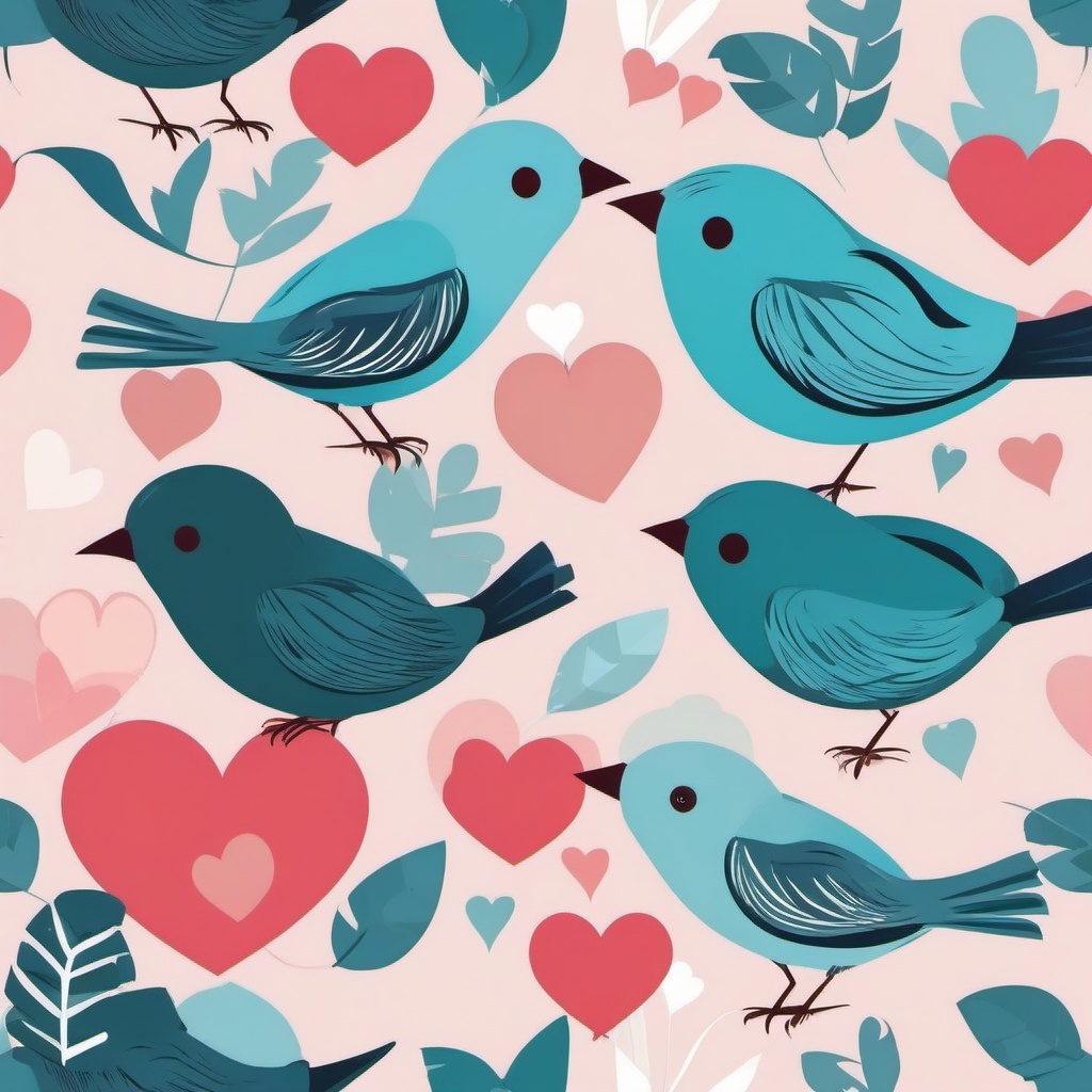 Wedding Love Birds clipart - Love birds as a symbol of love, ,vector color clipart,minimal