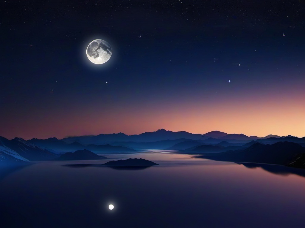 Moon Sky Night Background  ,desktop background wallpaper