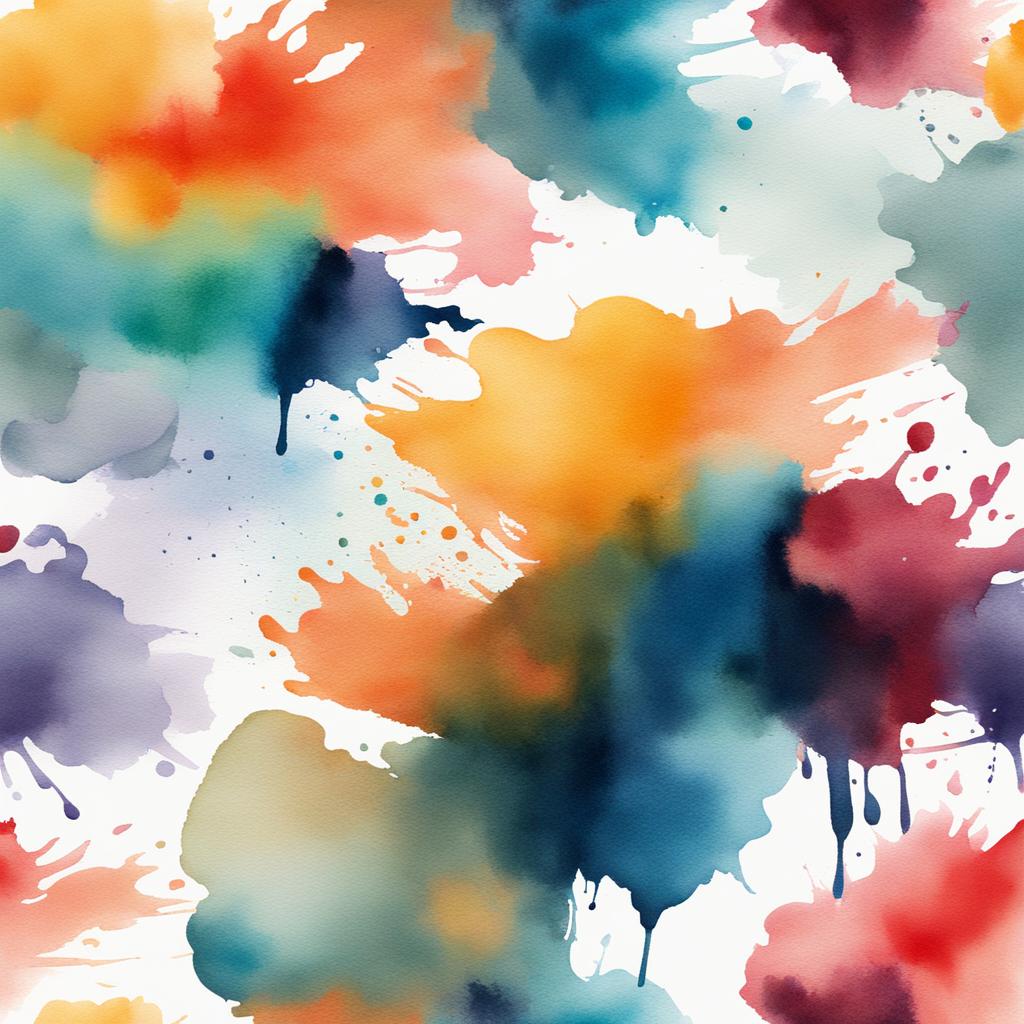 watercolor splashes - design a tattoo that mimics the appearance of watercolor paint splashes and brush strokes. 