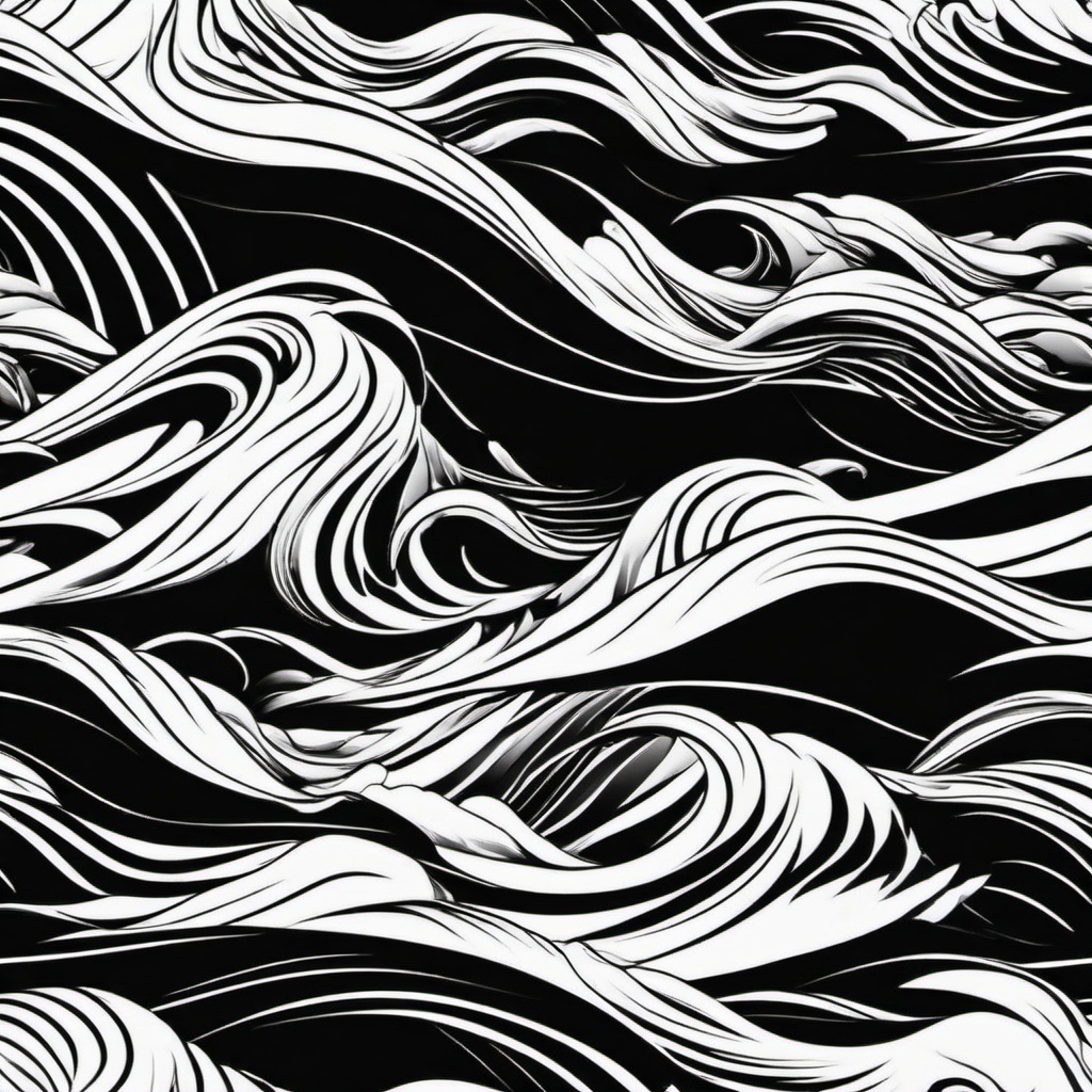 wave tattoo  simple vector tattoo design