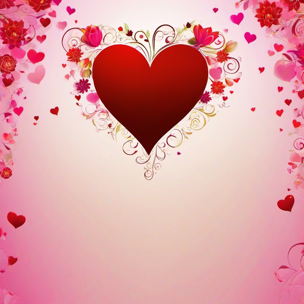 Heart Background Wallpaper - flower and heart background  