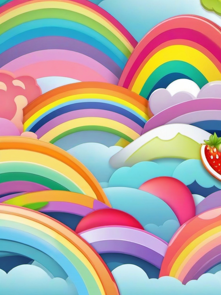 rainbow cute wallpaper  ,mobile iphone background wallpaper