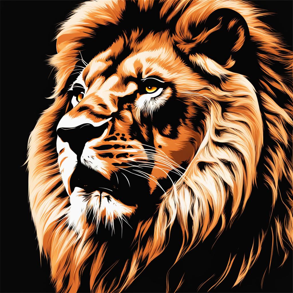 lion clipart - roaring with regal power. 