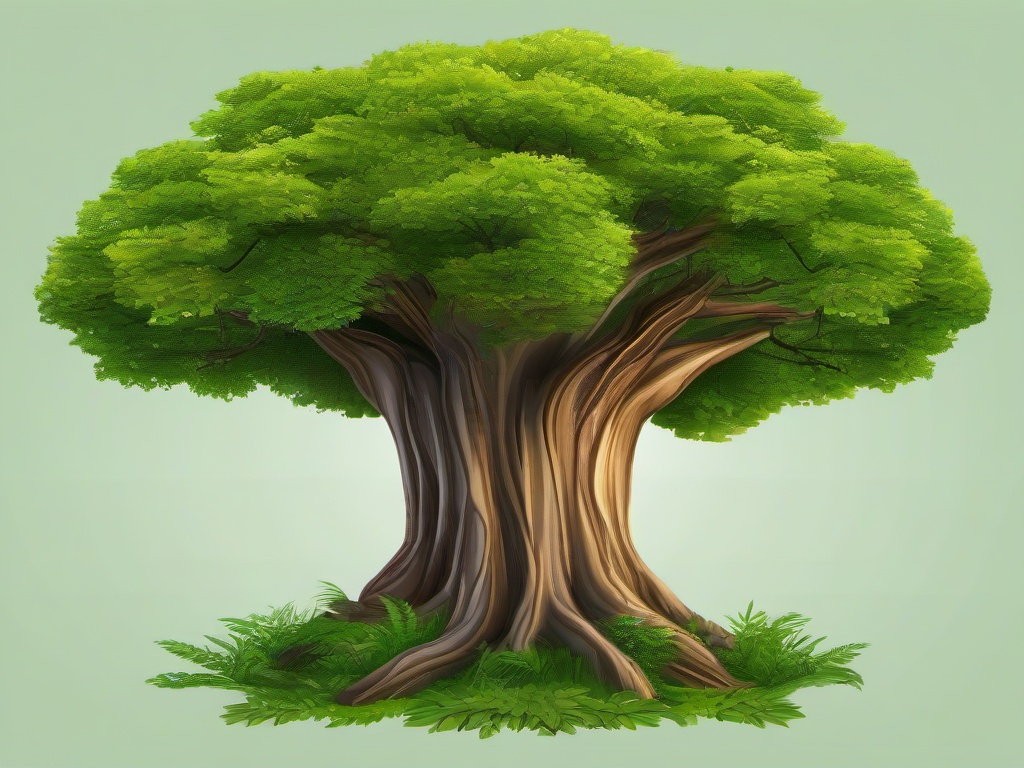 Tree clipart - tree with a full canopy  