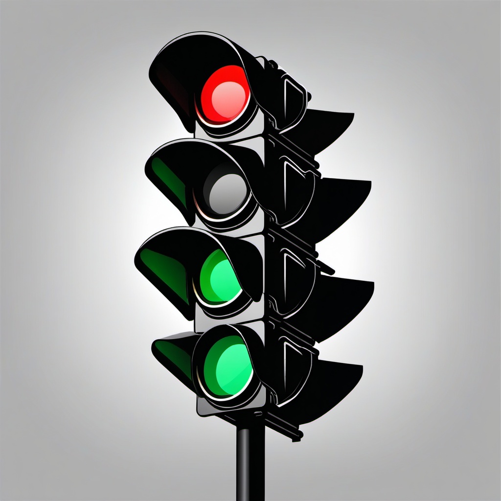 Traffic light icon - Traffic light icon for signals and safety,  color clipart, vector art