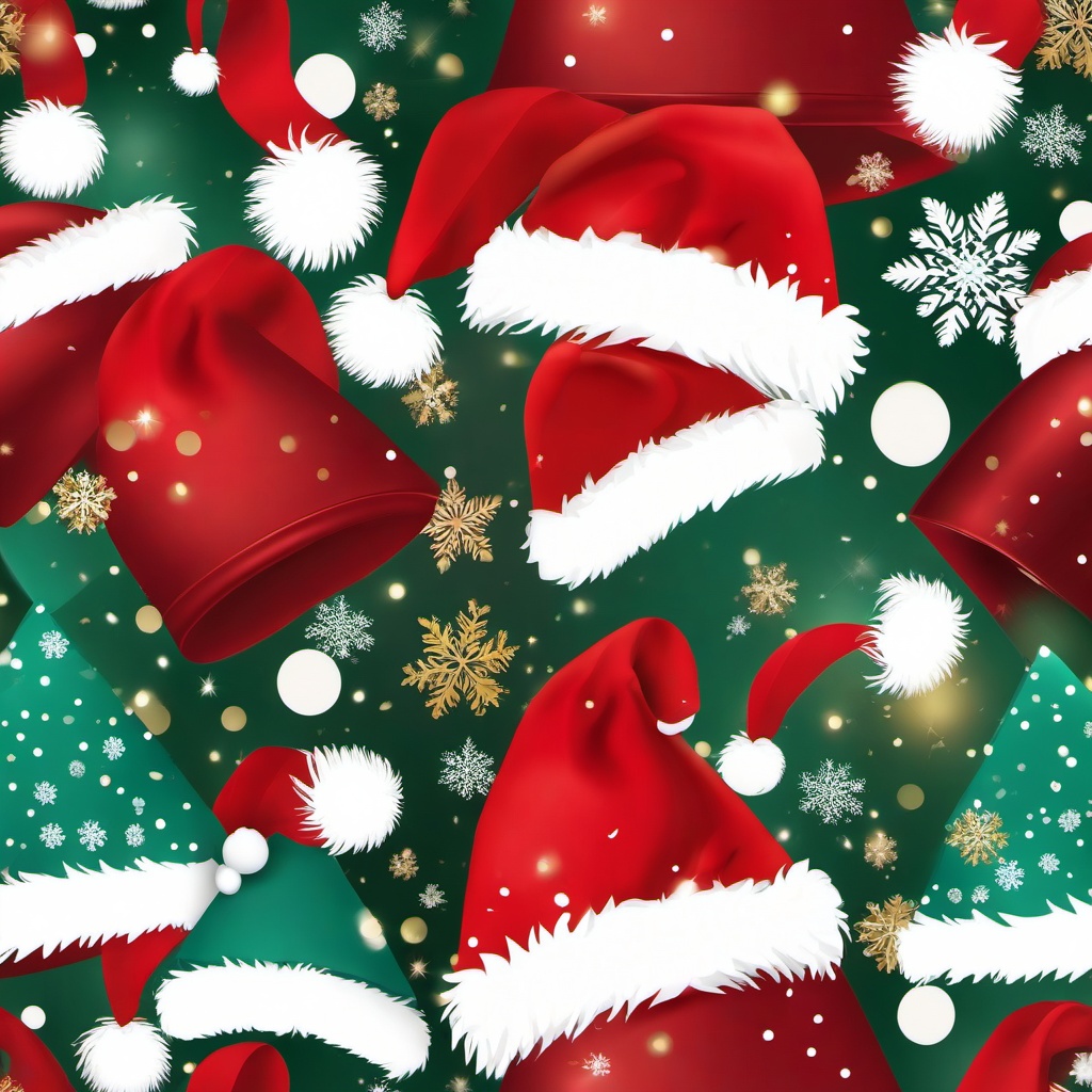 Christmas Hat PNG clipart - Santa hat with snowflakes  